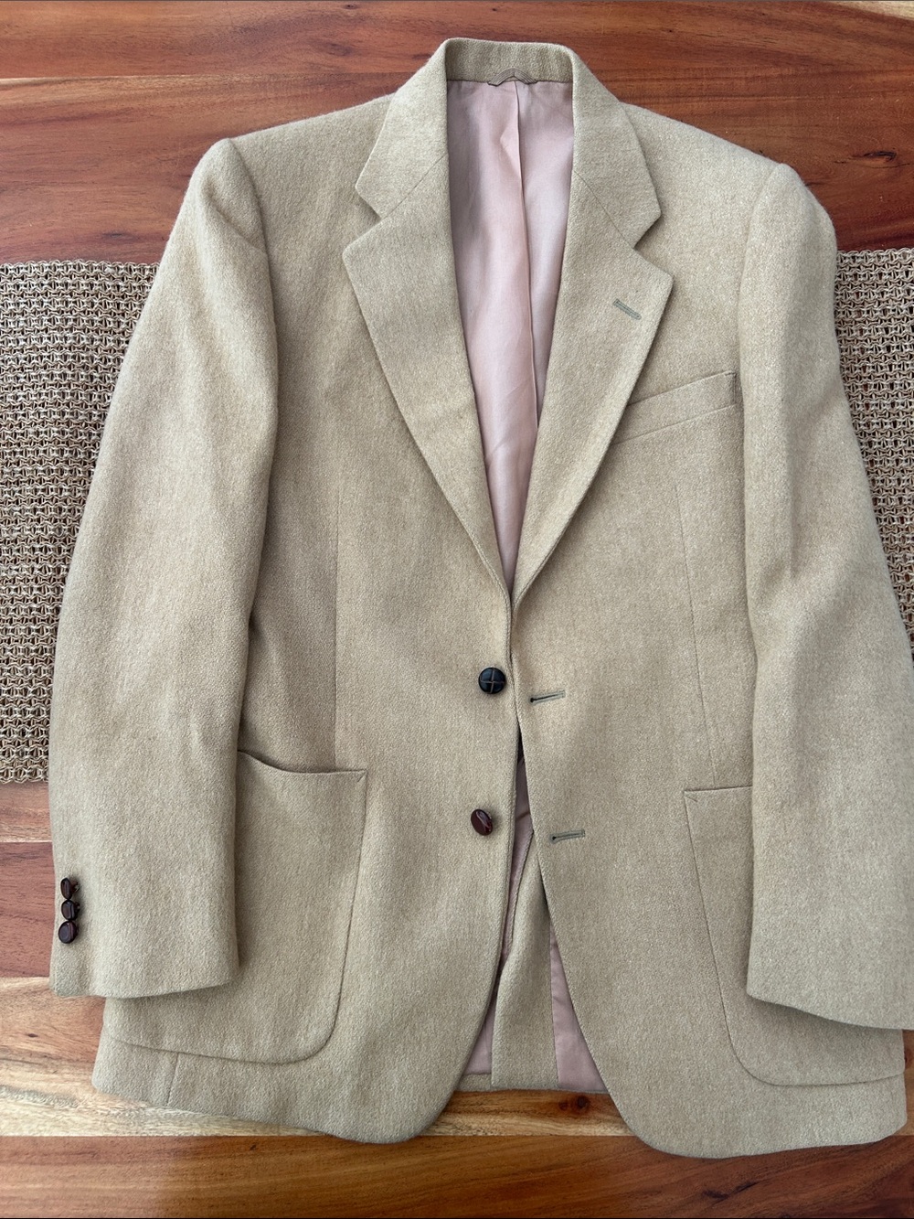 Vintage Camel Hair Sport Jacket measures small